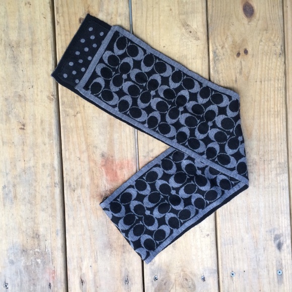 Coach Accessories - Coach Reversible Winter Scarf Merino Wool